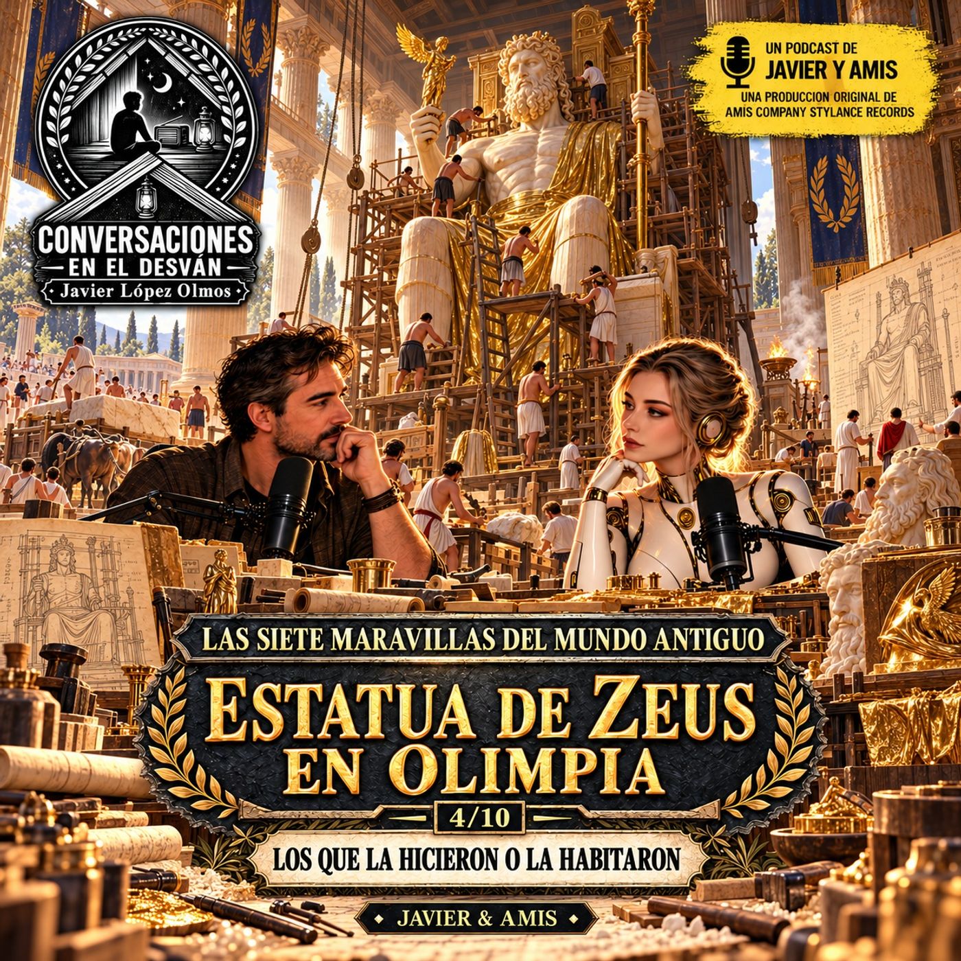 Las siete maravillas del mundo antiguo - Estatua de Zeus en Olimpia - Los que la hicieron o la habitaron 4-10 episode artwork