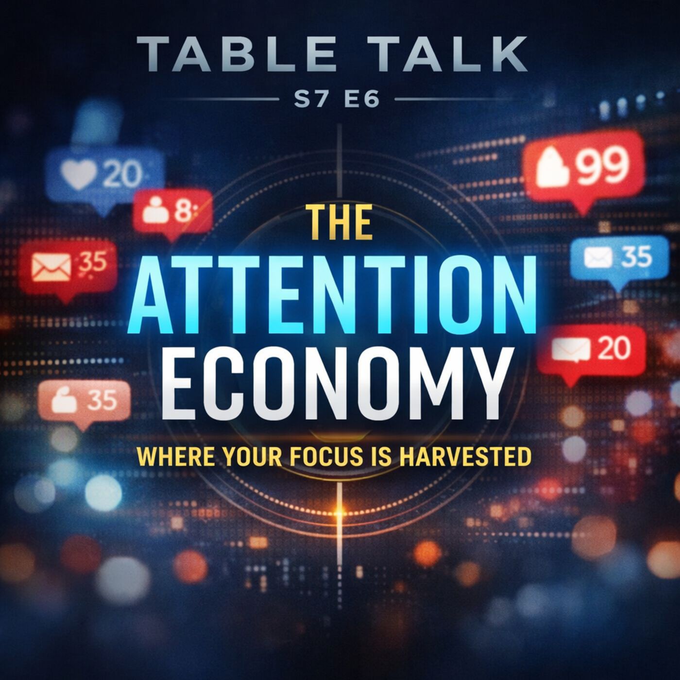Table Talk S7E6: The Attention Economy (Where Your Focus Is Harvested) episode artwork