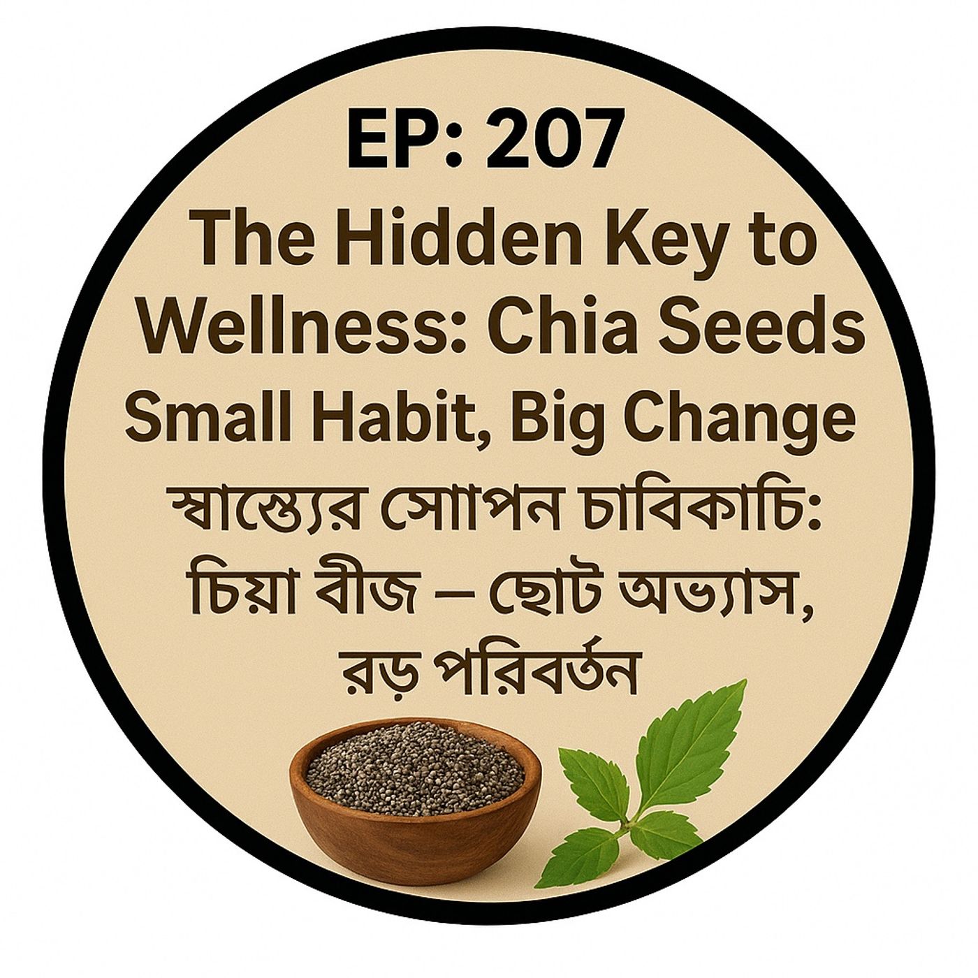 EP-207  The Hidden Key to Wellness: Chia Seeds – Small Habit, Big Change| স্বাস্থ্যের গোপন চাবিকাঠি: চিয়া বীজ – ছোট অভ্যাস, বড় পরিবর্তন 🌱✨| episode artwork