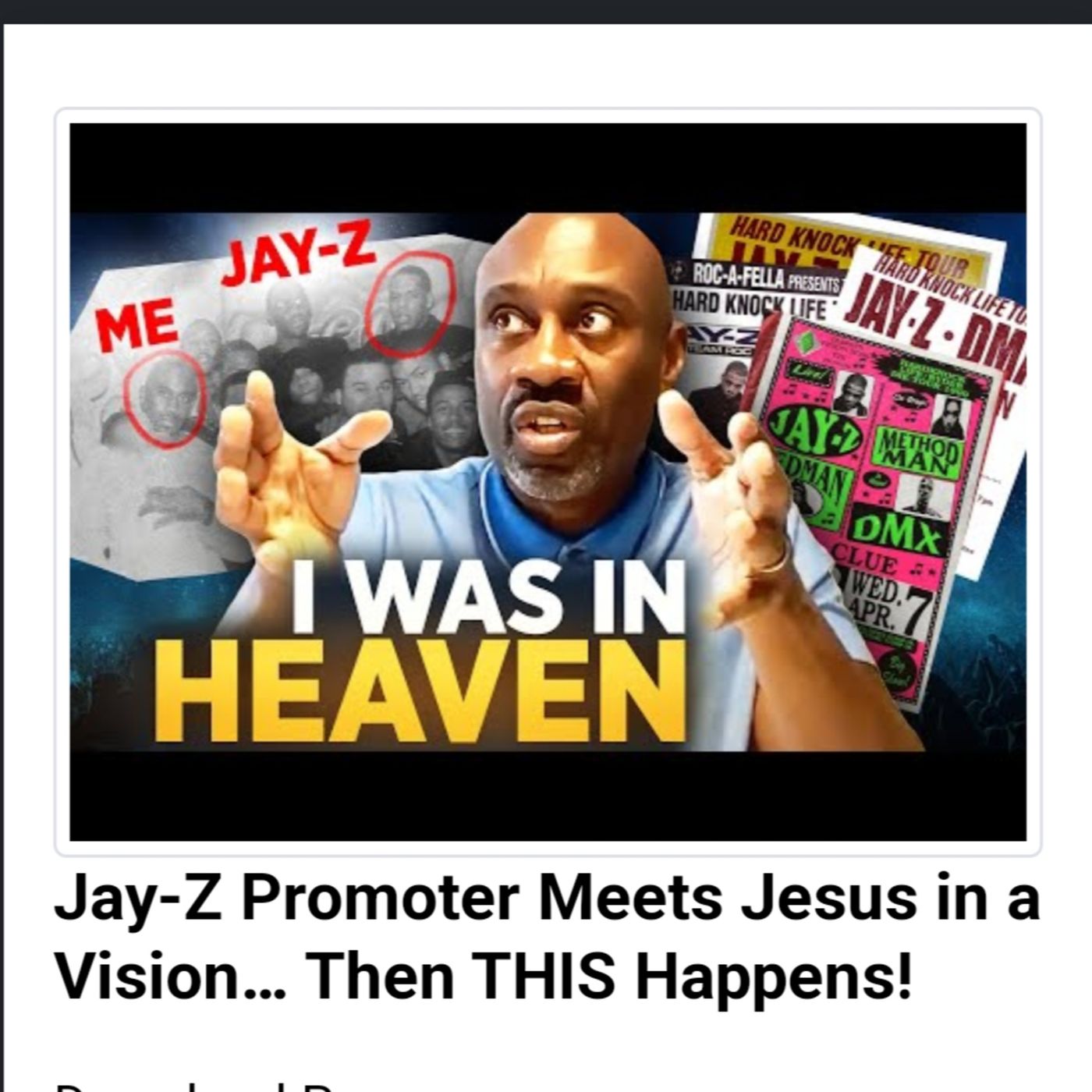 Jay-Z Promoter Meets Jesus in a Vision… Then THIS Happens! episode artwork