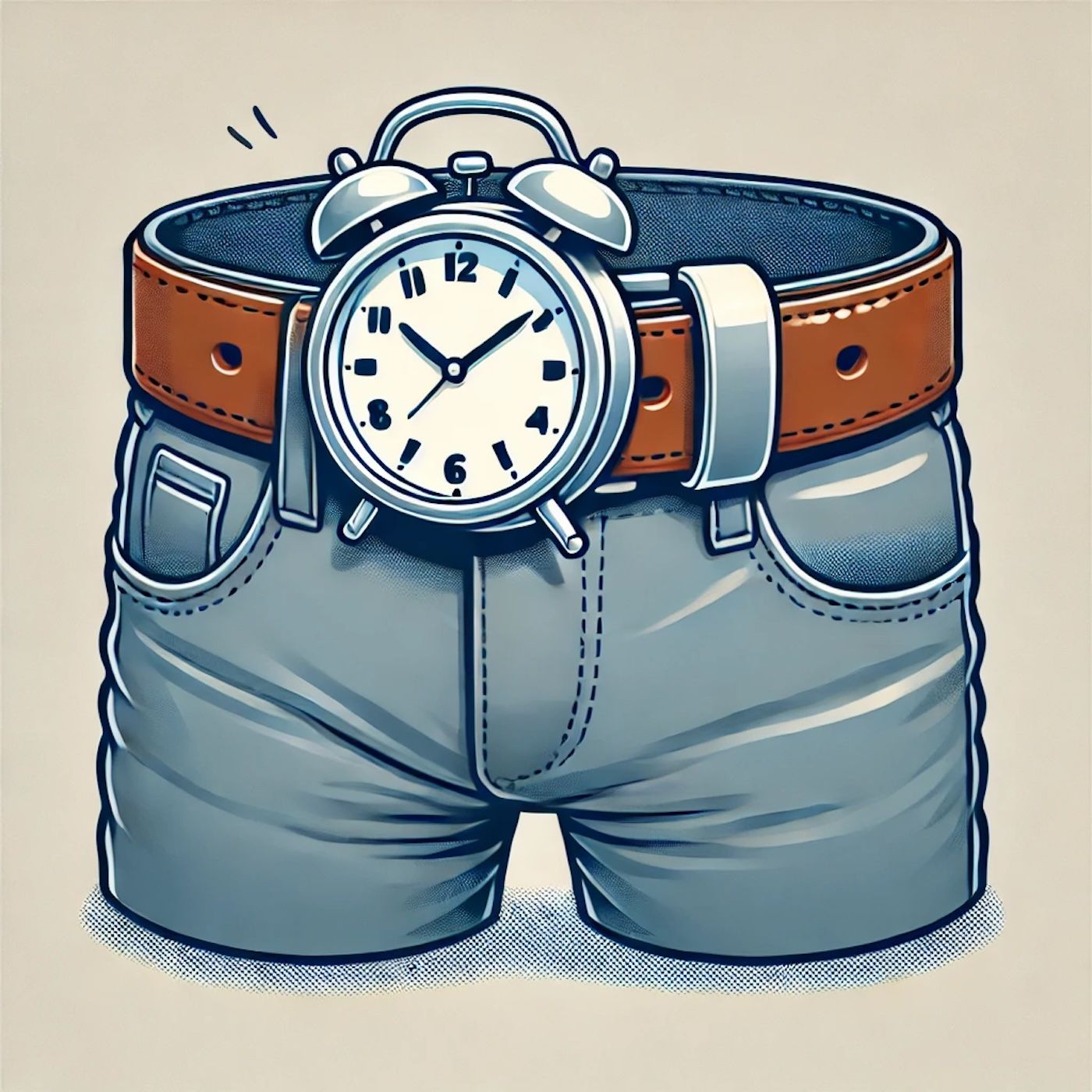 "I bought a belt with a clock on it. It's a waist of time." episode artwork
