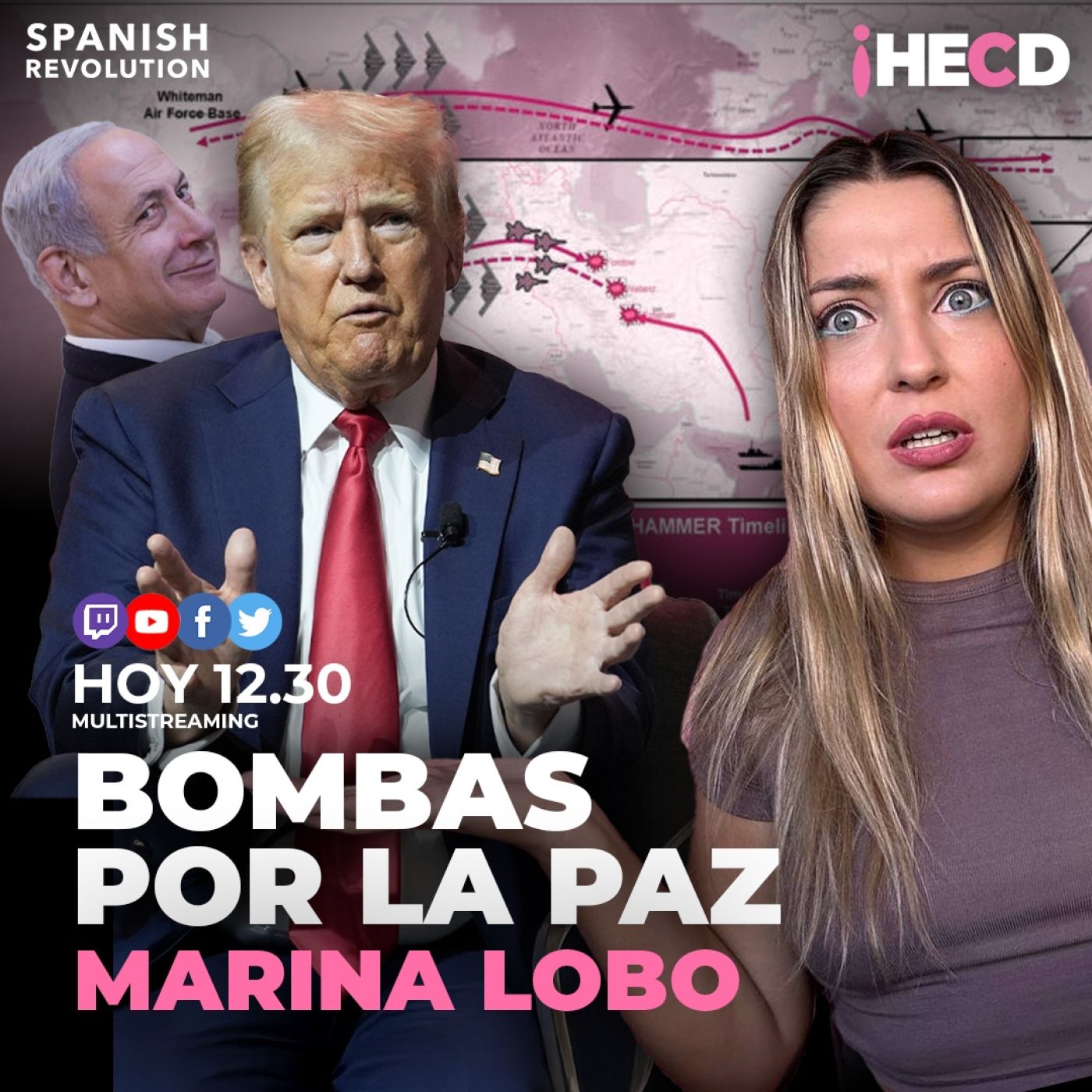 HECD! 566 Marina Lobo - LunesZzZ: Trump y la guerra + Declaran Ábalos y Koldo + Protestas contra Felipe y Letizia