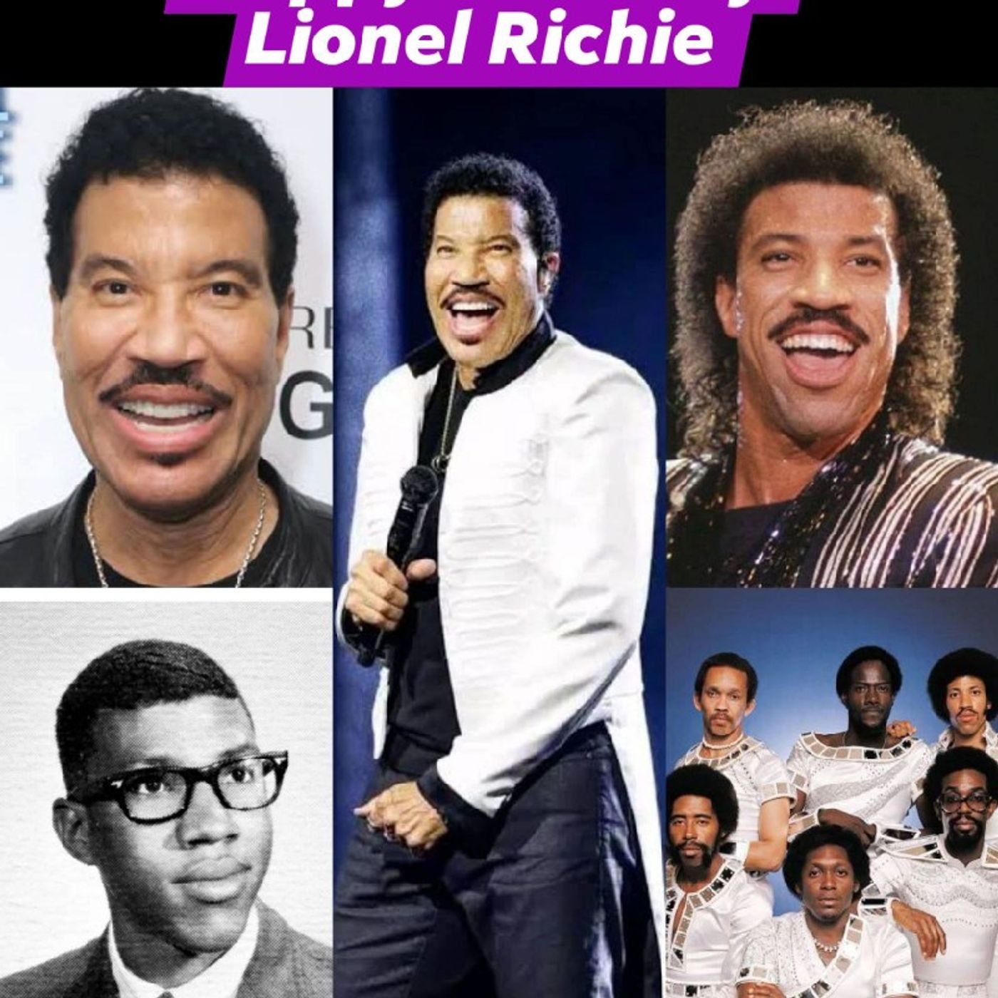 Happy 77th birthday to Lionel Richie , four-time Grammy winner and music legend who redefined the sound of contemporary pop and R&B. First b episode artwork