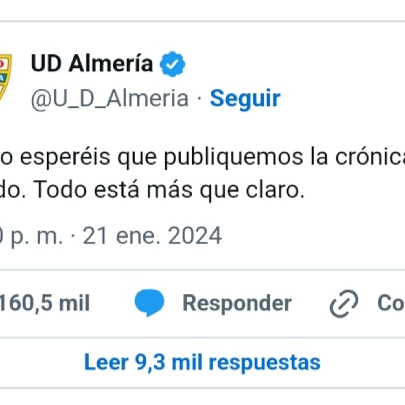 Duro comunicado del Almería episode artwork
