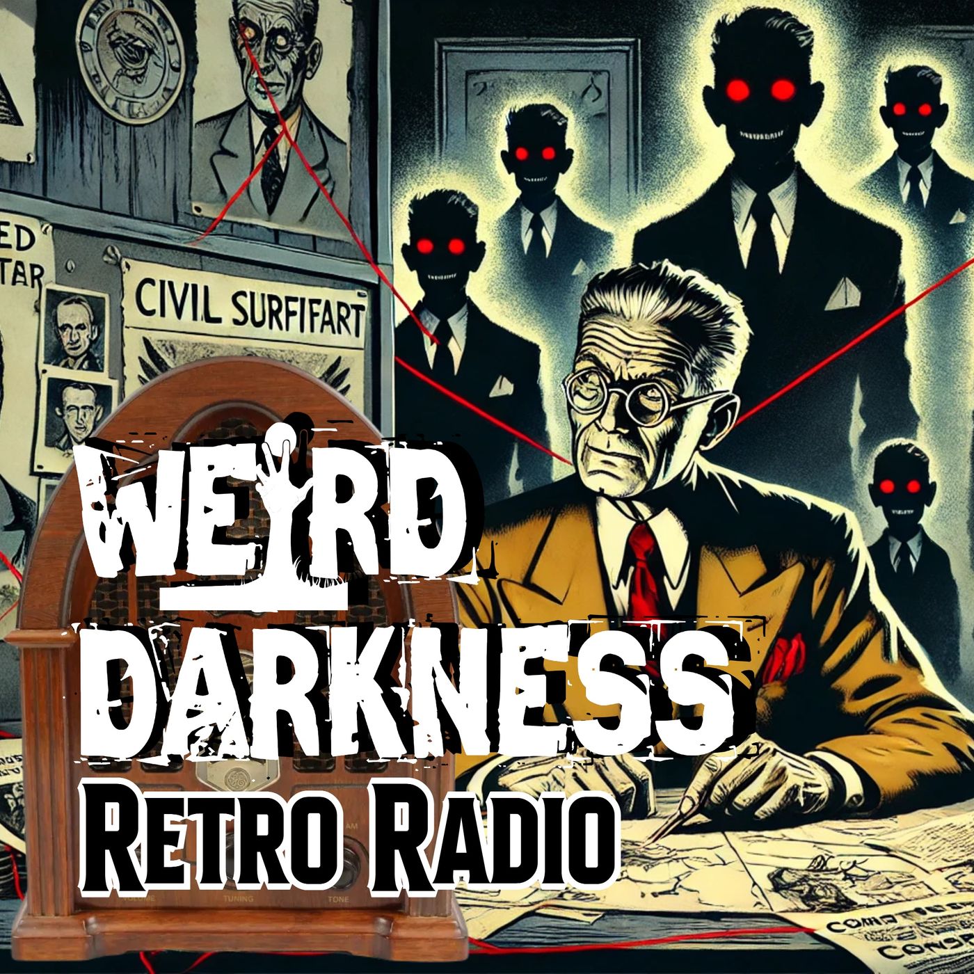 Is Society Being Manipulated By The Sinister GREY ONES? #RetroRadio Stories! EP0304 #WeirdDarkness - podcast episode cover