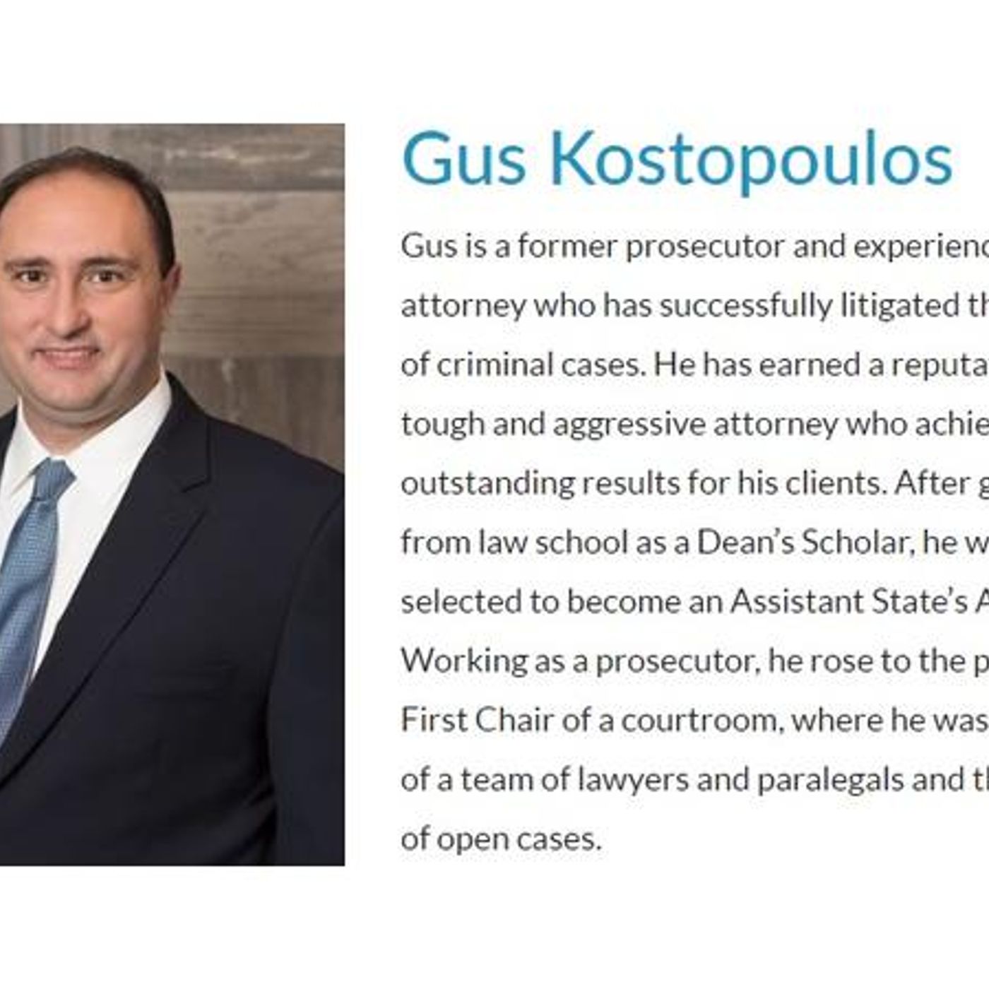 Attorney Gus Kostopoulos on Criminal Defense and Professional Licensing Defense episode artwork