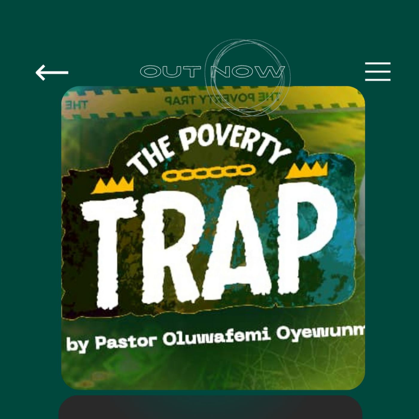 Poverty Trap by Pastor Oluwafemi Oyewunmi episode artwork