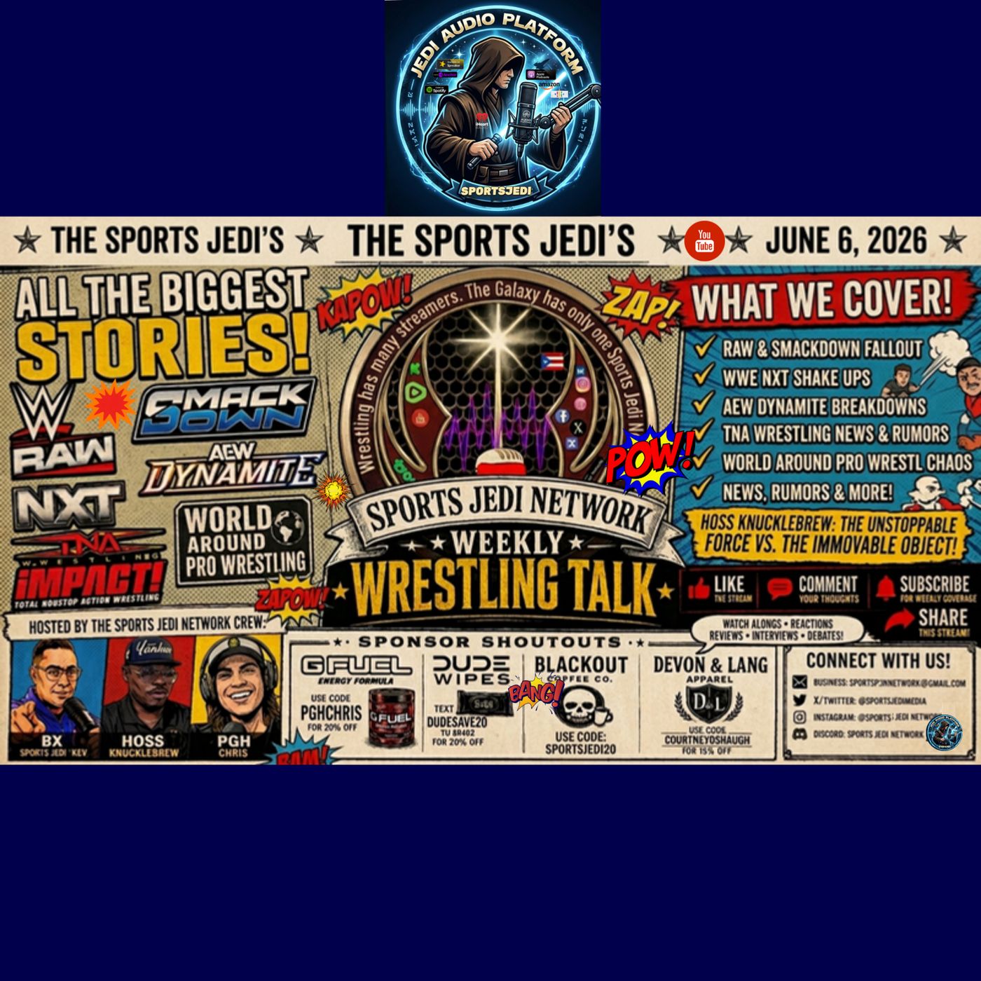 🔴SPORTS JEDI NETWORK, MAY THE SPORTS BE WITH YOU!