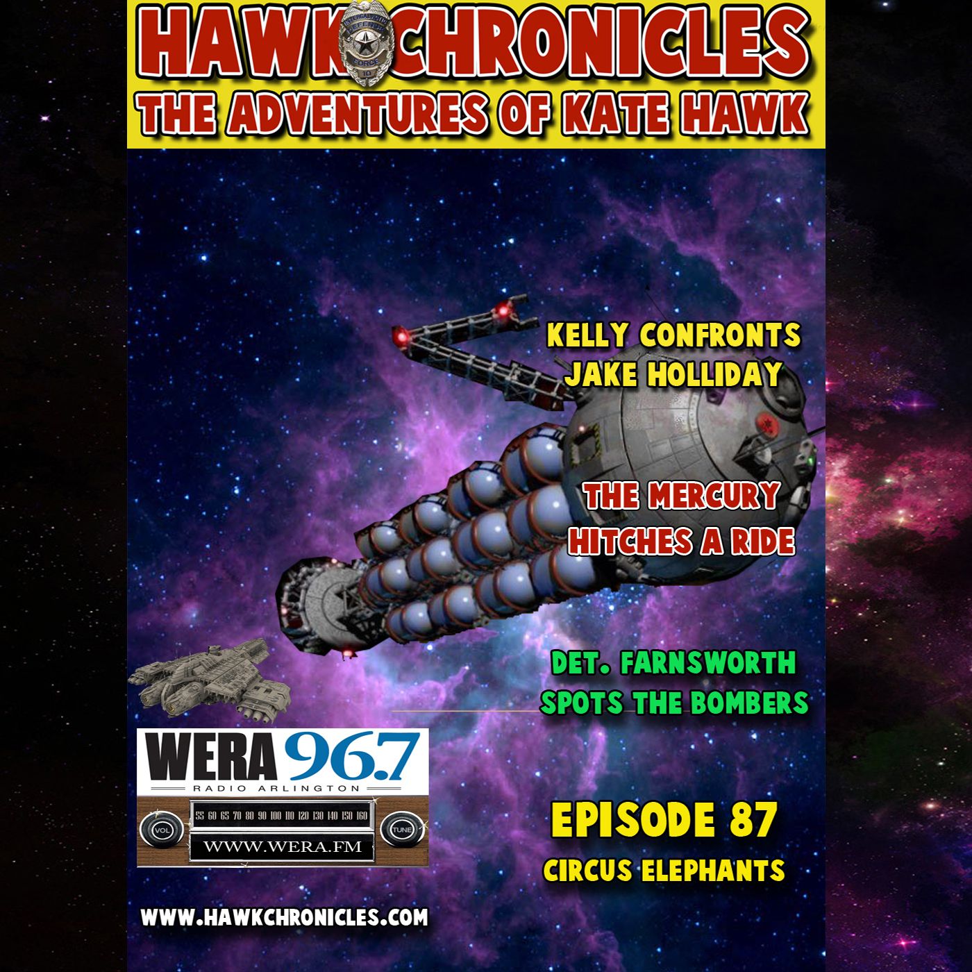 Episode 87 Hawk Chronicles "Circus Elephants" episode artwork