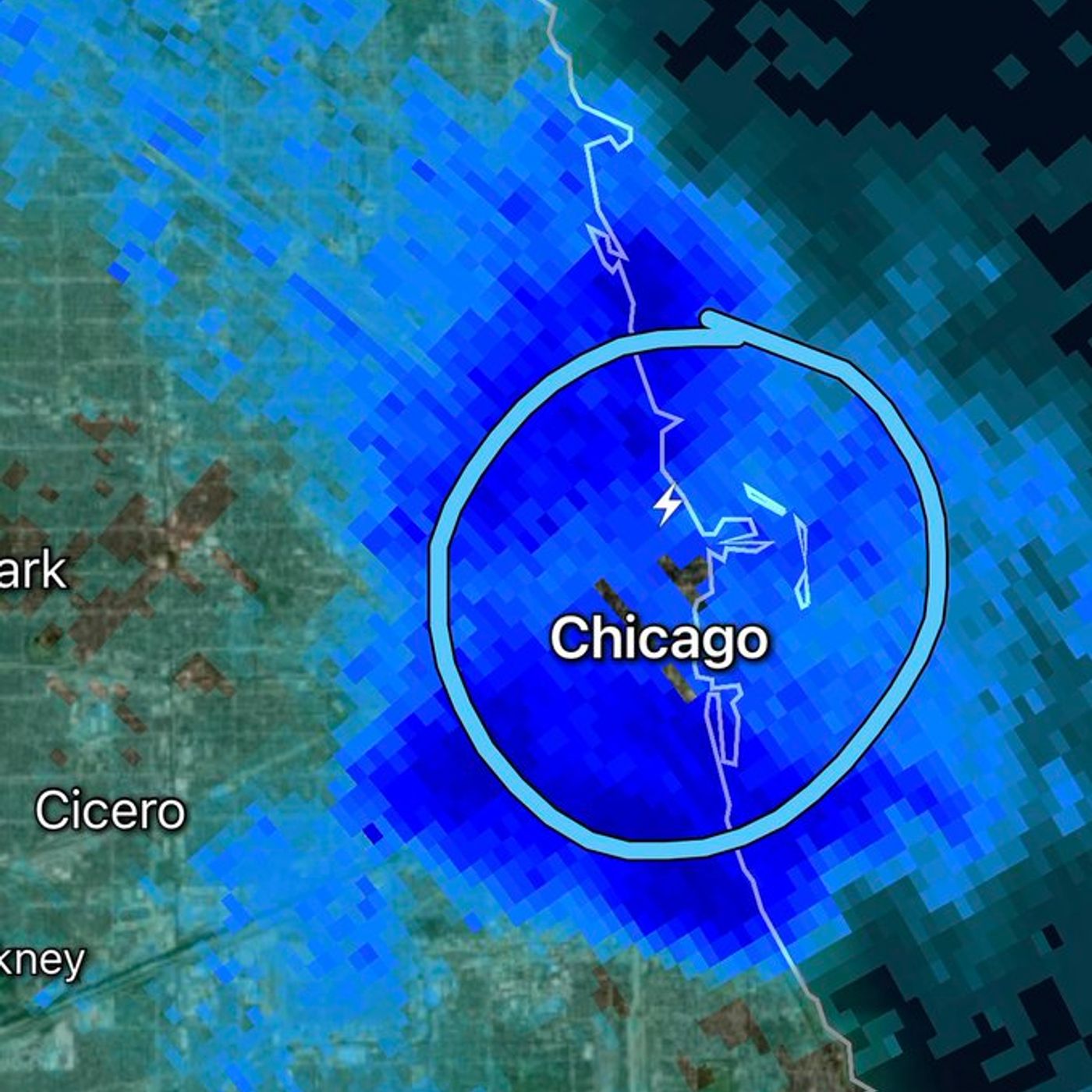 Halloween Thundersnow in Chicago