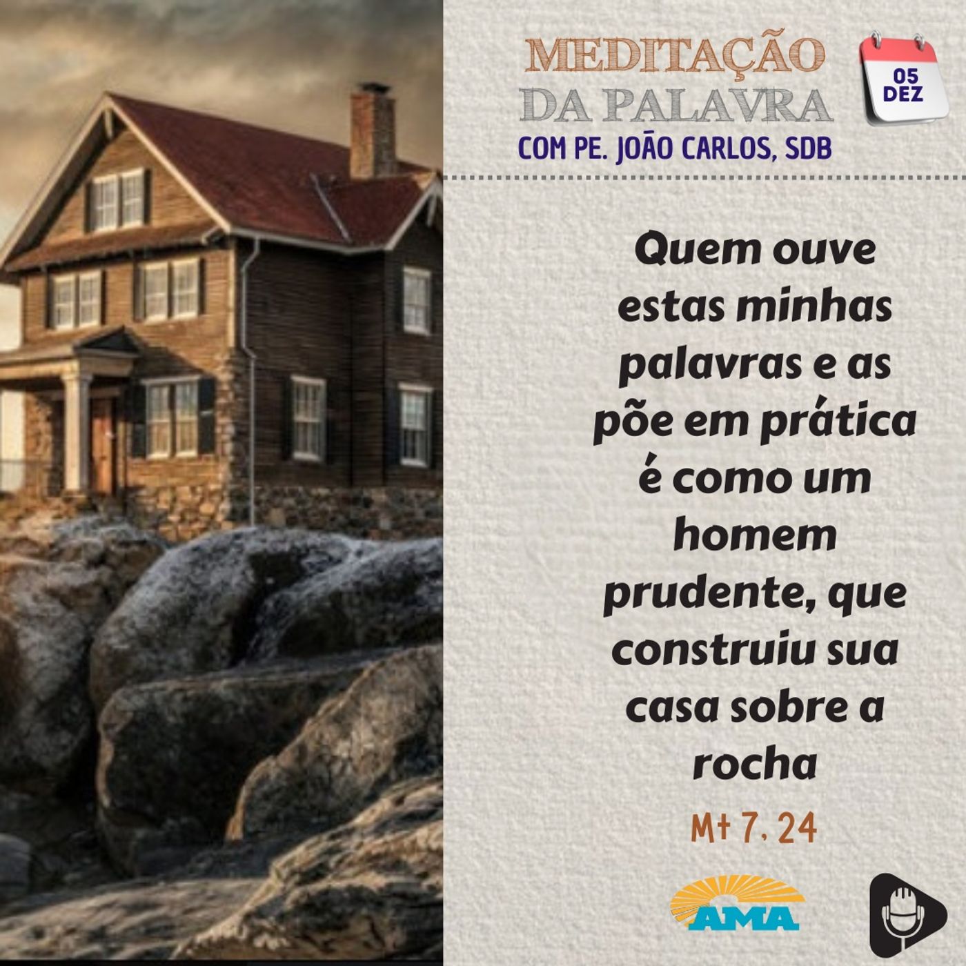 05 de dezembro de 2024 - Meditação da Palavra do Senhor