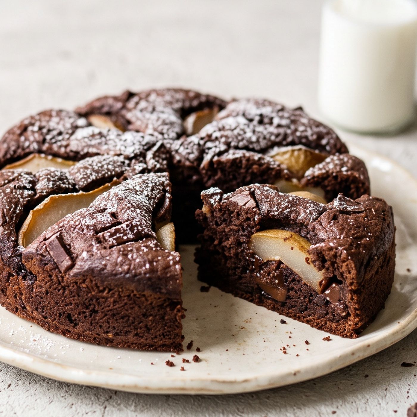 Torta soffice pere e cioccolato