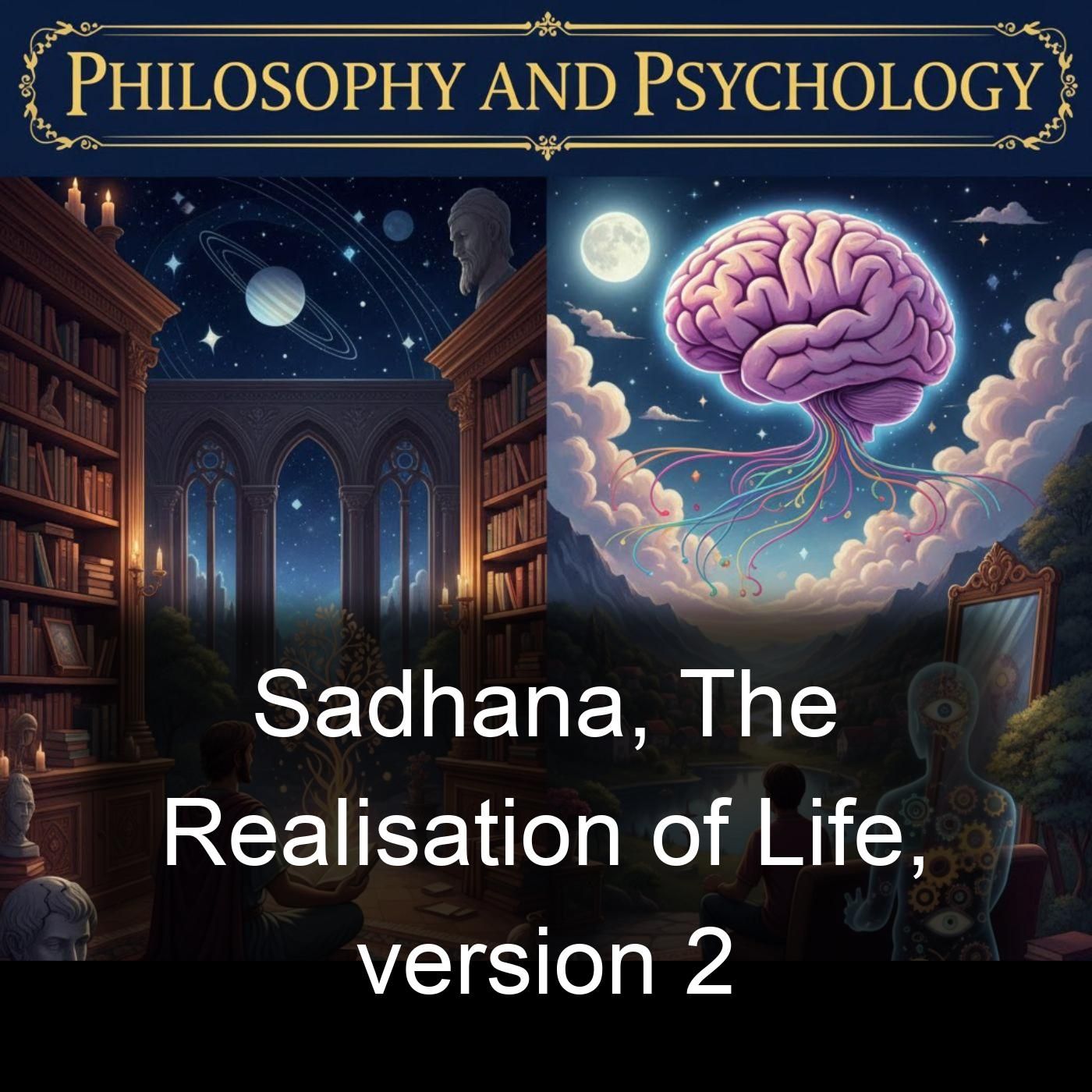 Sadhana, The Realisation of Life, version 2 cover art