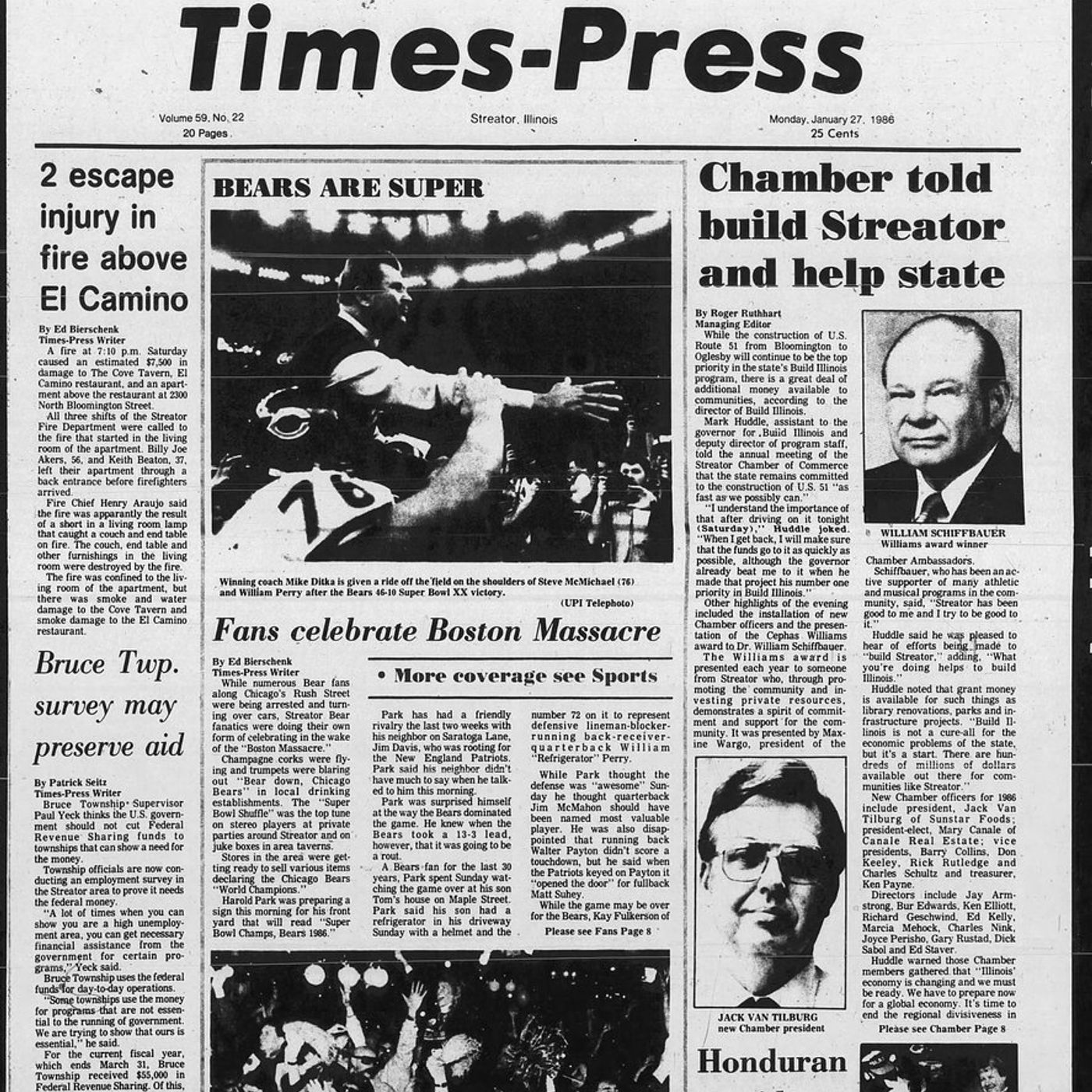 “Bears are Super” and more historical covers from January 27