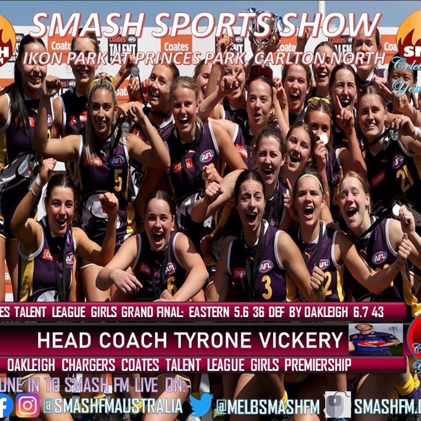 SSS10THYR: Oakleigh Chargers Talent League Girls Head Coach Premiership Post Game Interviews 230923