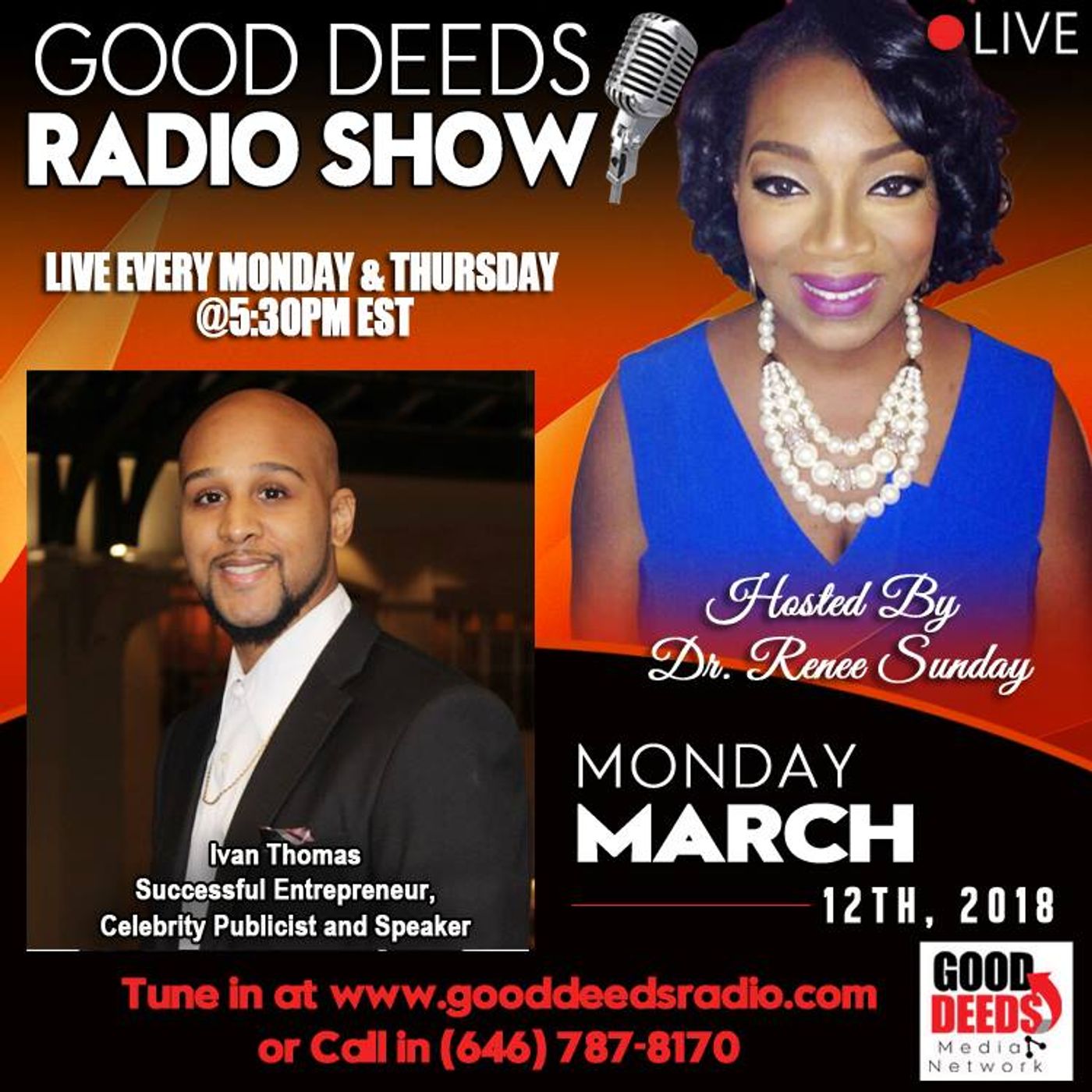 Ivan Thomas Successful Entrepreneur Celebrity Publicist and Speaker shares-Good Deeds episode artwork
