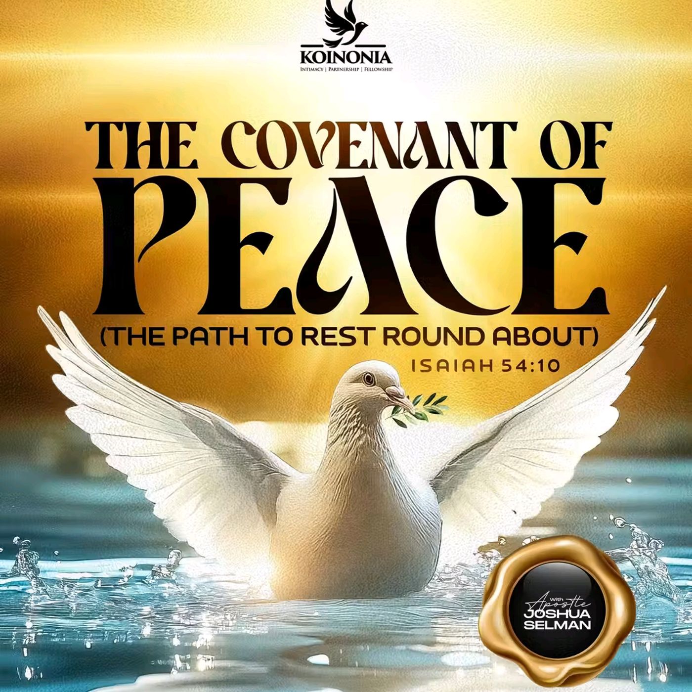 THE COVENANT OF PEACE (THE PATH TO REST ROUND ABOUT) WITH APOSTLE JOSHUA SELMAN