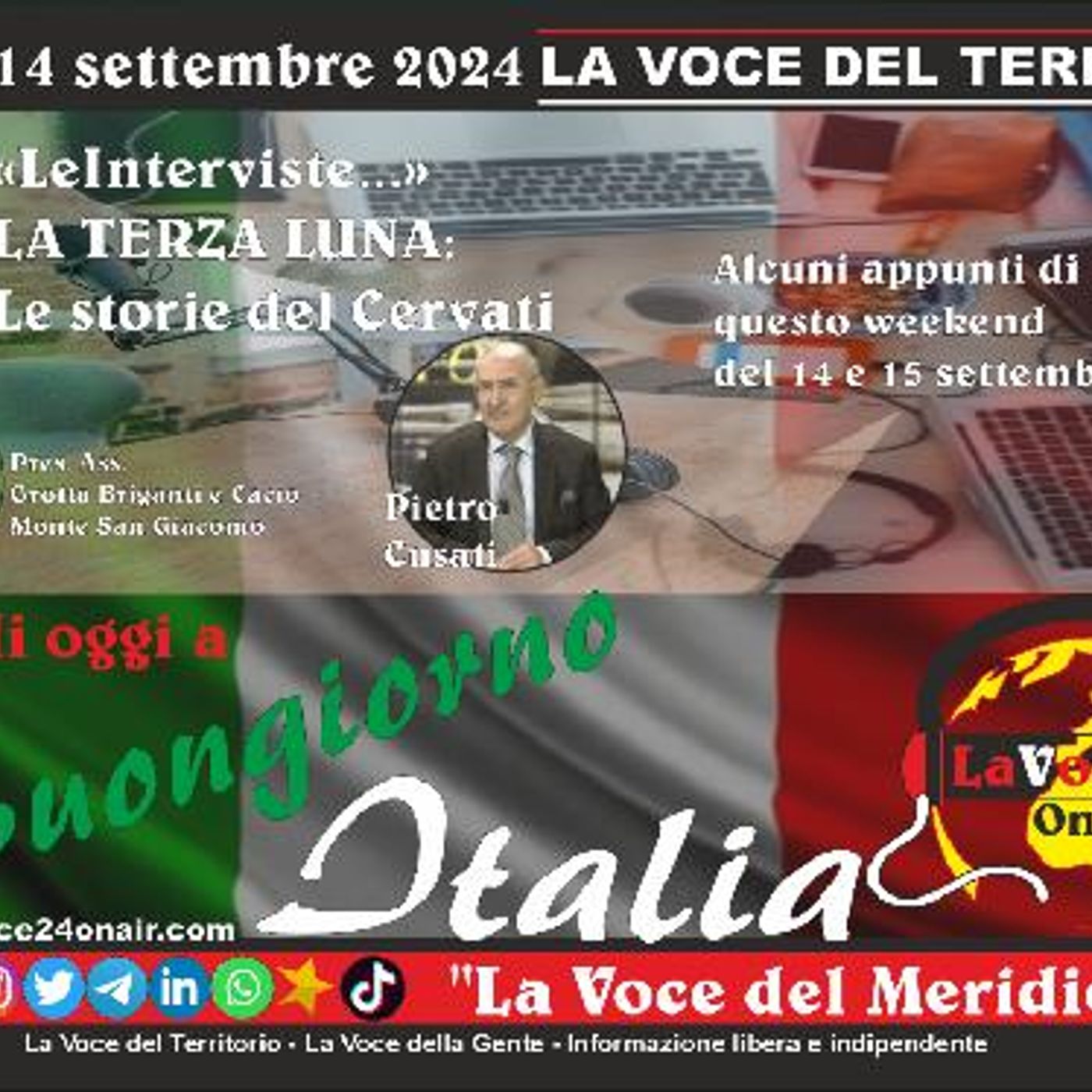 BUONGIORNO ITALIA  Magazine settimanale di approfondimento con ospiti - puntata del 14 settembre 2024 - 2° PARTE episode artwork
