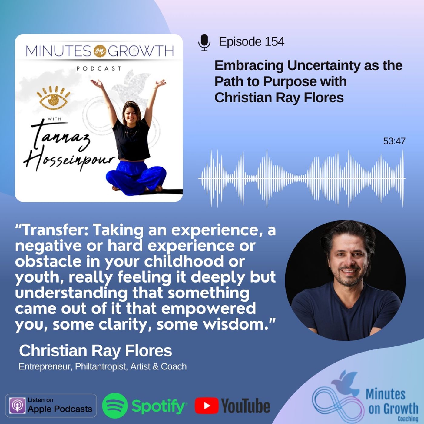 Episode 154: Embracing Uncertainty as the Path to Purpose with Christian Ray Flores