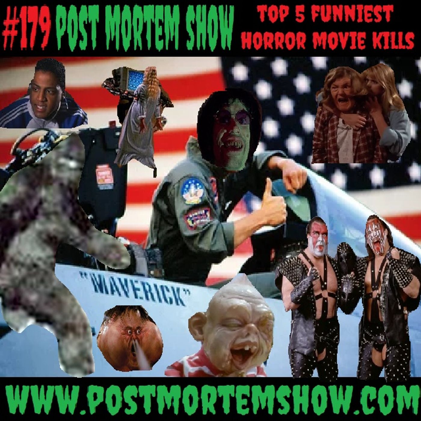 e179 - Bucket Full o' Biff (Top 5 Funniest Horror Movie Kills)