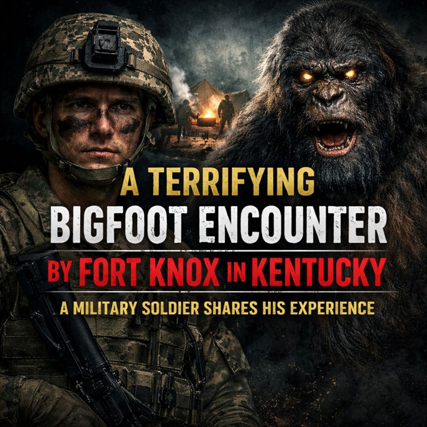 FORT KNOX TRAINING TURNED INTO A SASQUATCH ENCOUNTER | 8 FT BIGFOOT SEEN STANDING IN COLORADO CREEK