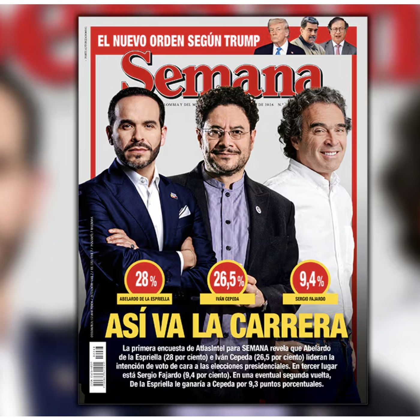 La encuesta que puso con los pelos de punta al Gobierno Petro, Abelardo de la Espriella gana en la primera vuelta