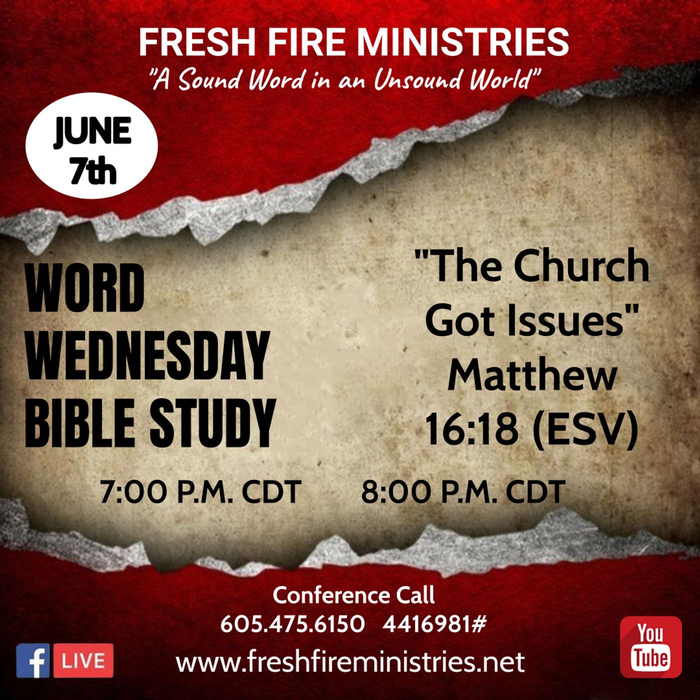 Word Wednesday Bible Study  "The Church Got Issues" Matthew 16:18 (NKJV) episode artwork