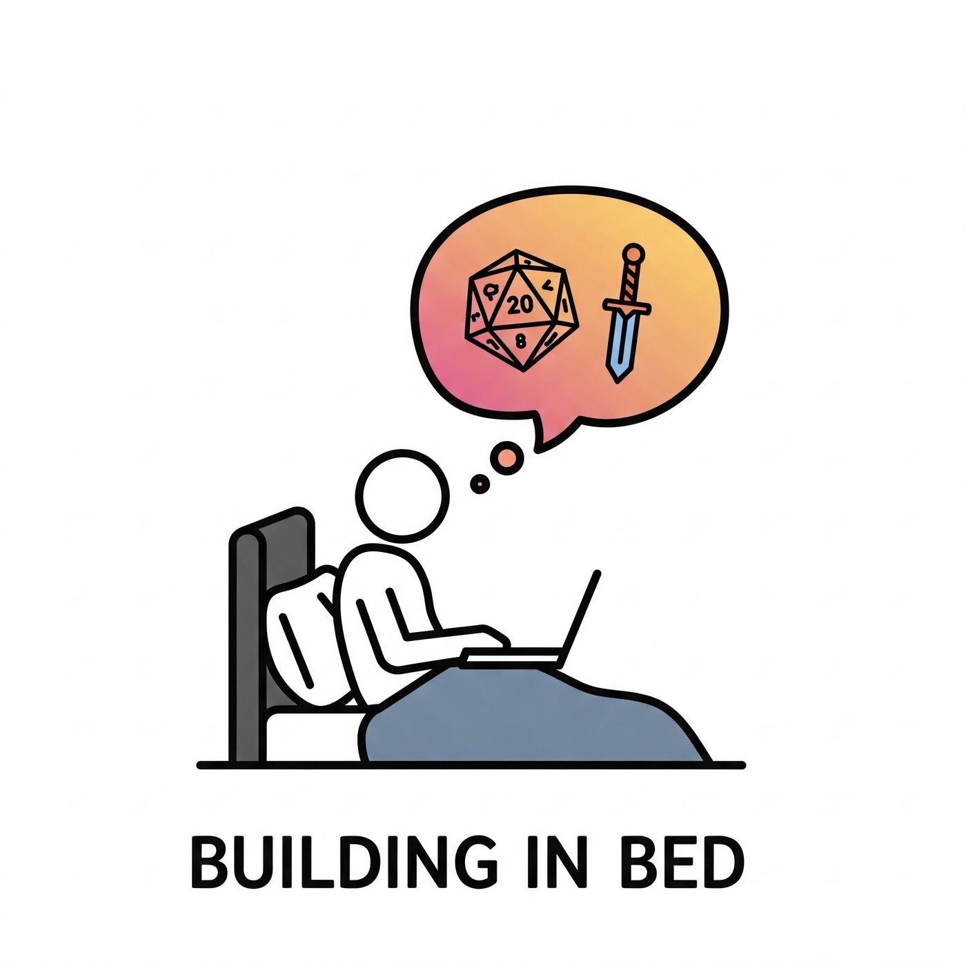 Building in Bed - a 5e & Everything Pod podcast artwork