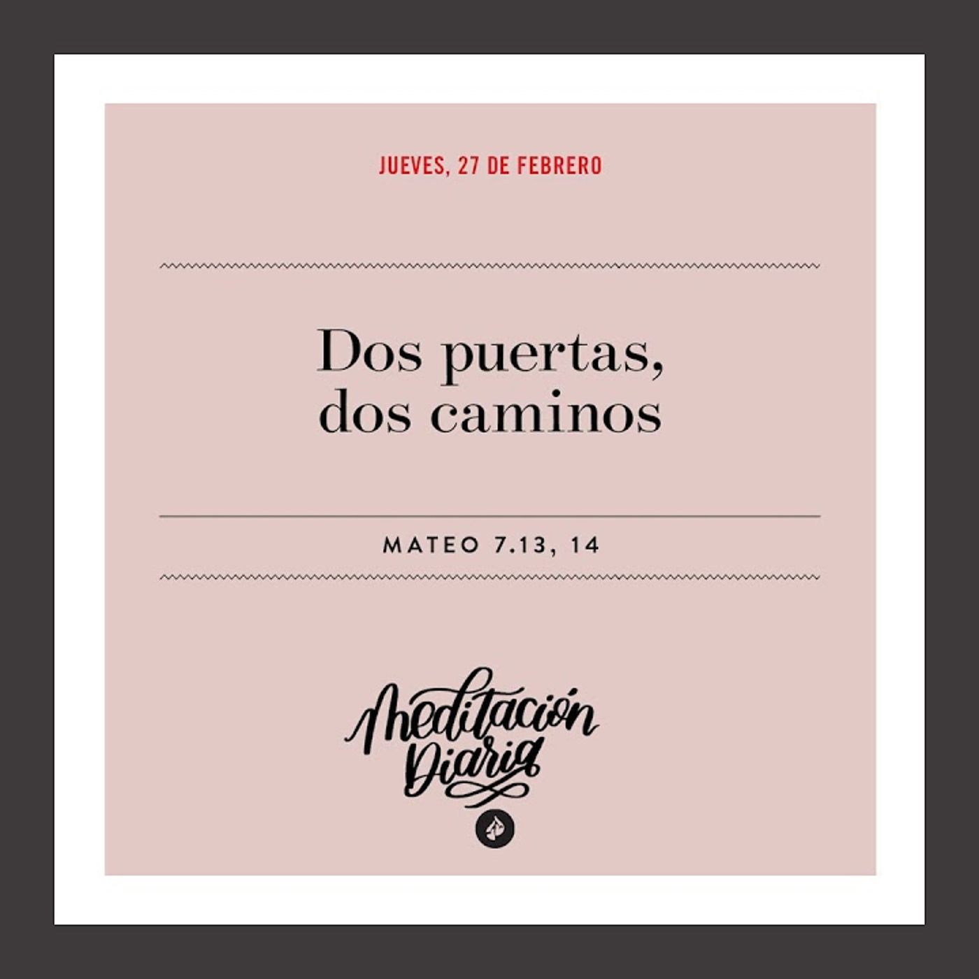 Dos puertas, dos caminos