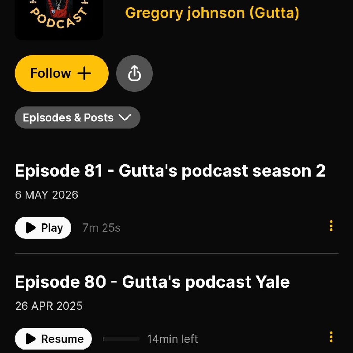 Episode 82 - Gutta's podcast