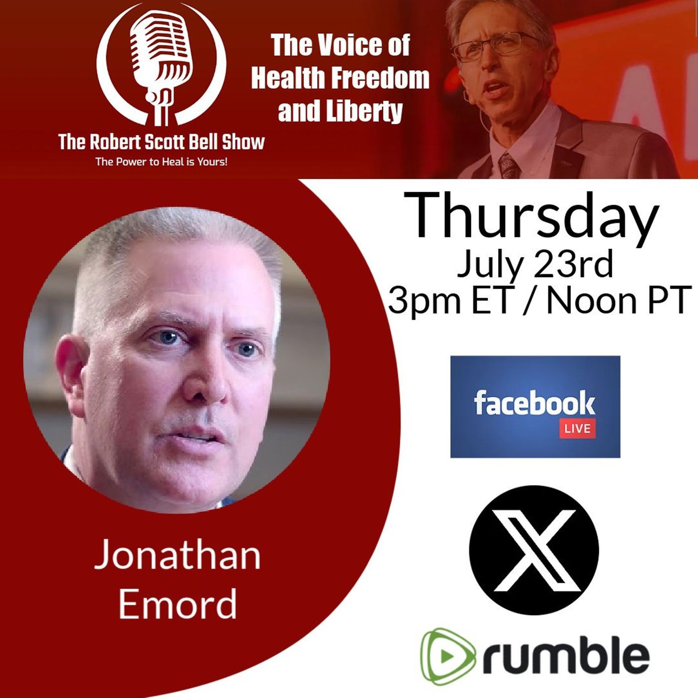 Jonathan Emord, American Revolution, Rise of Administrative State, The Great Menopause Grift, Health Insurance Trap - The RSB Show 7-23-26 episode artwork