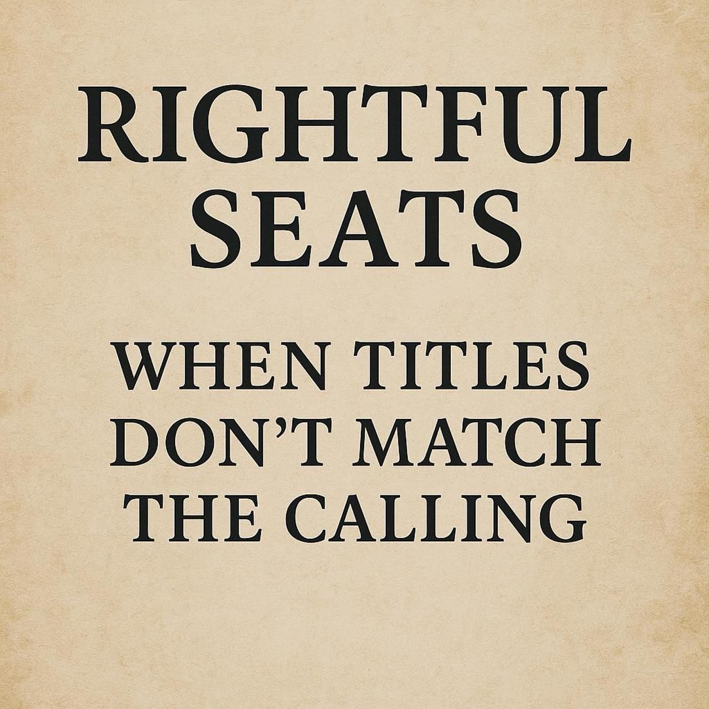 Rightful Seat by Soul Speaker