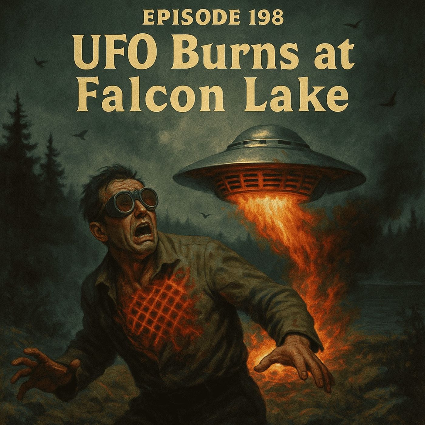 UFO Burns at Falcon Lake