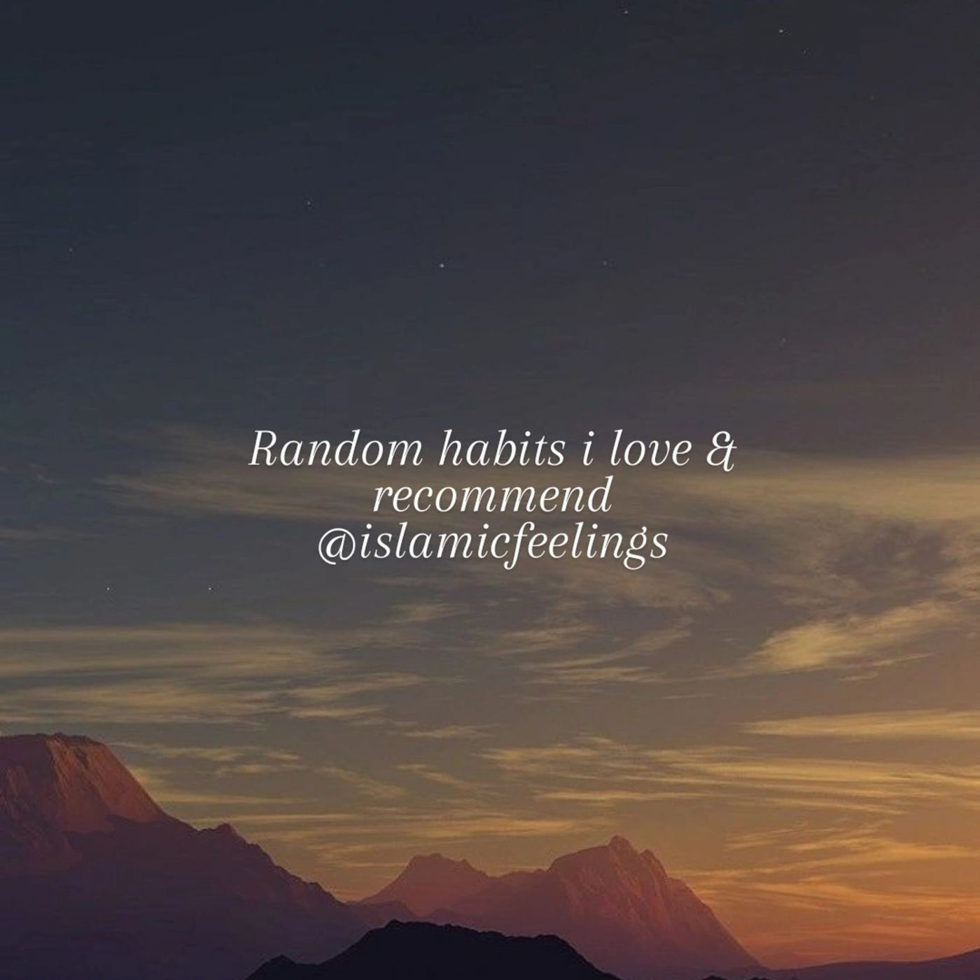 Islamic Feelings ♡