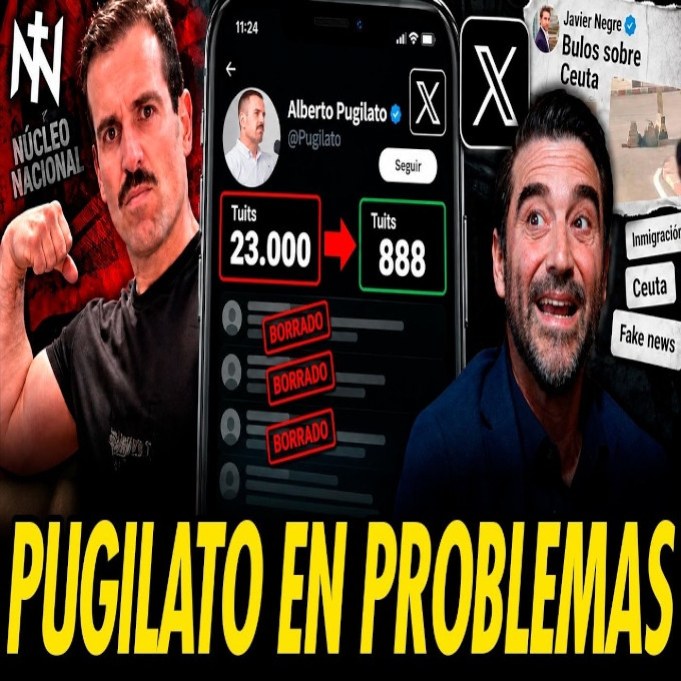 PUGILATO BORRA 22.000 TUITS Y COMPARTE LOS BULOS DE NEGRE