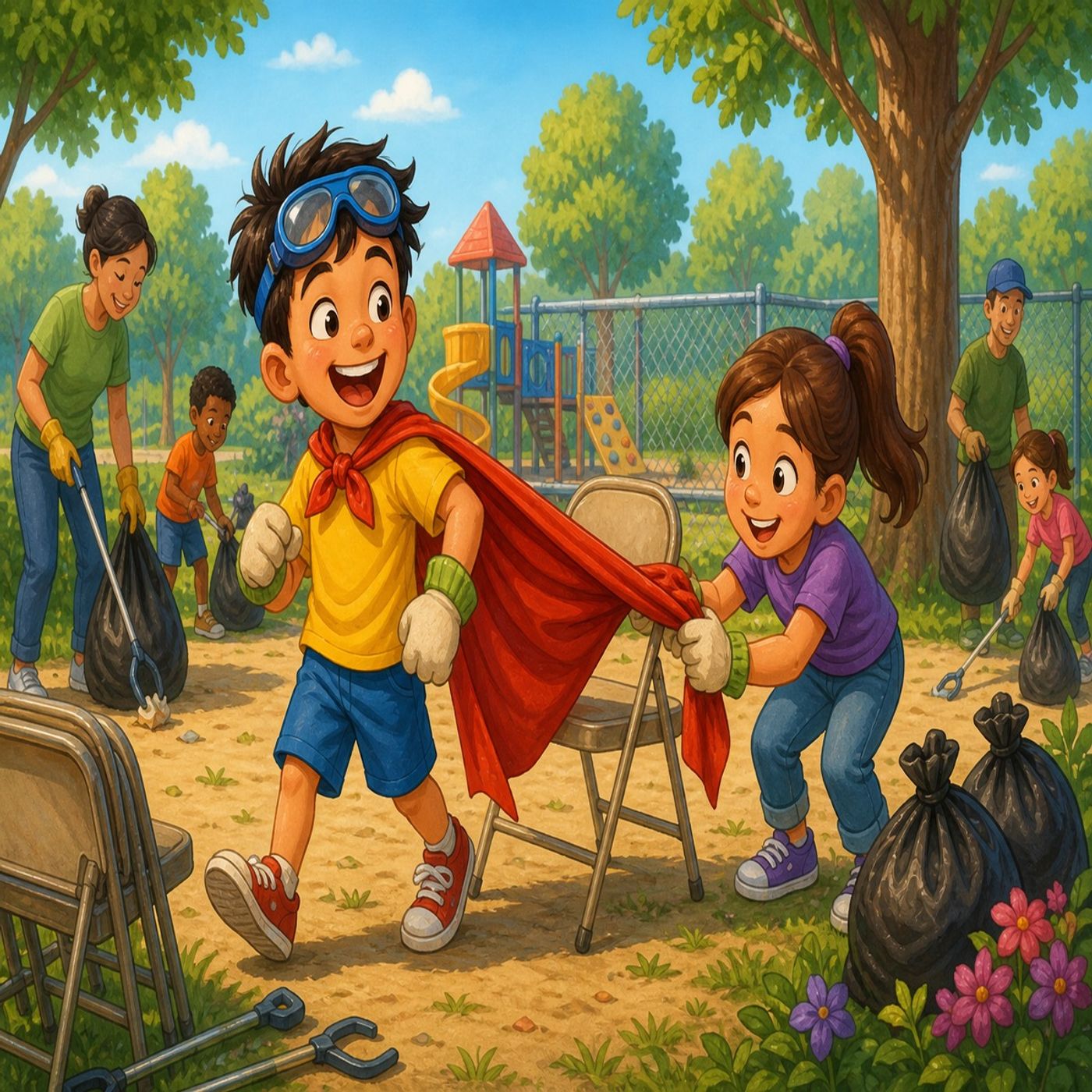 Sam's Cape Gets Stuck