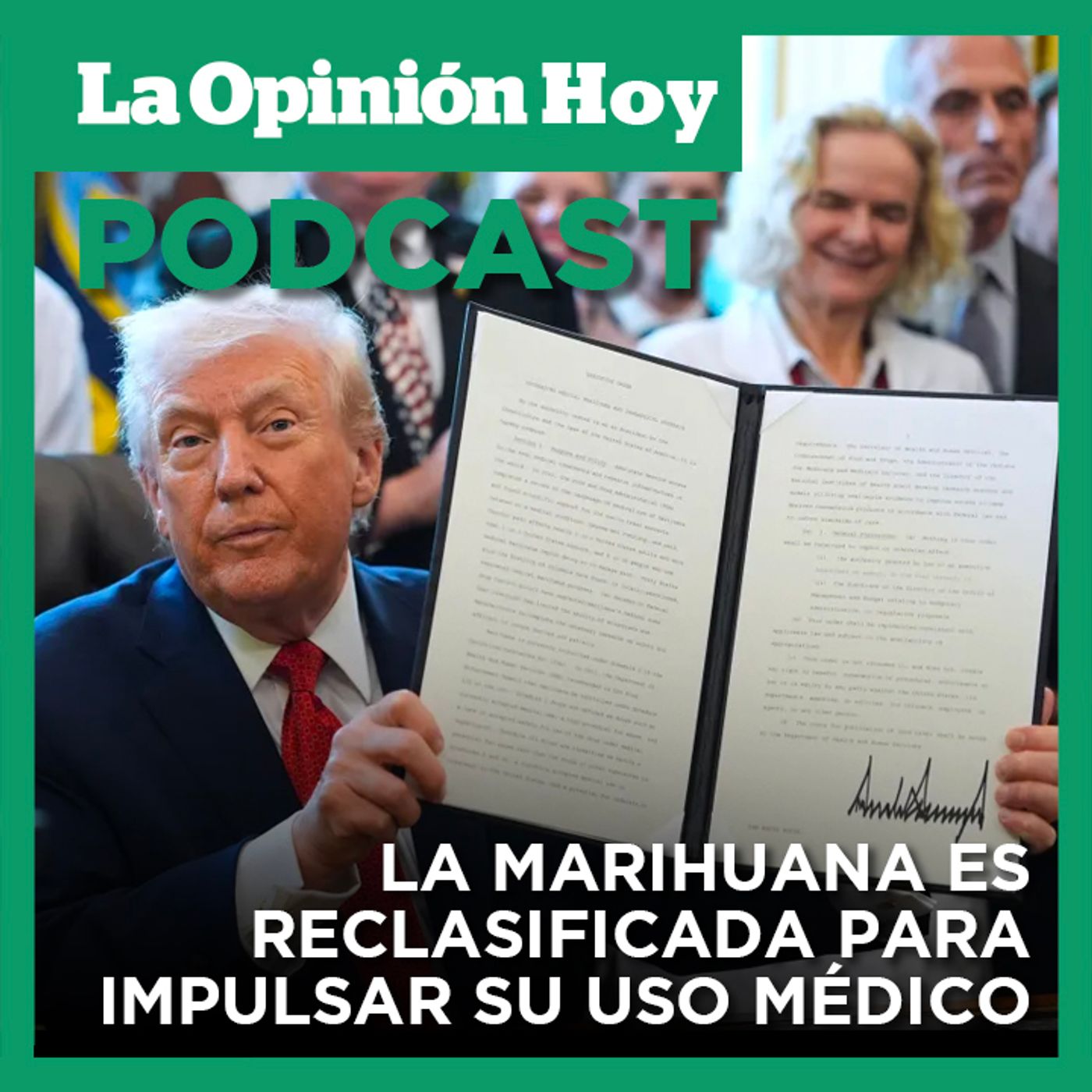 Trump reclasifica a la marihuana para impulsar la investigación médica.