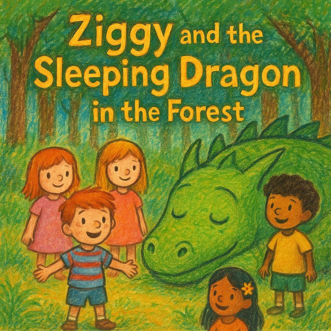 Ziggy and the Sleeping Dragon in the Forest