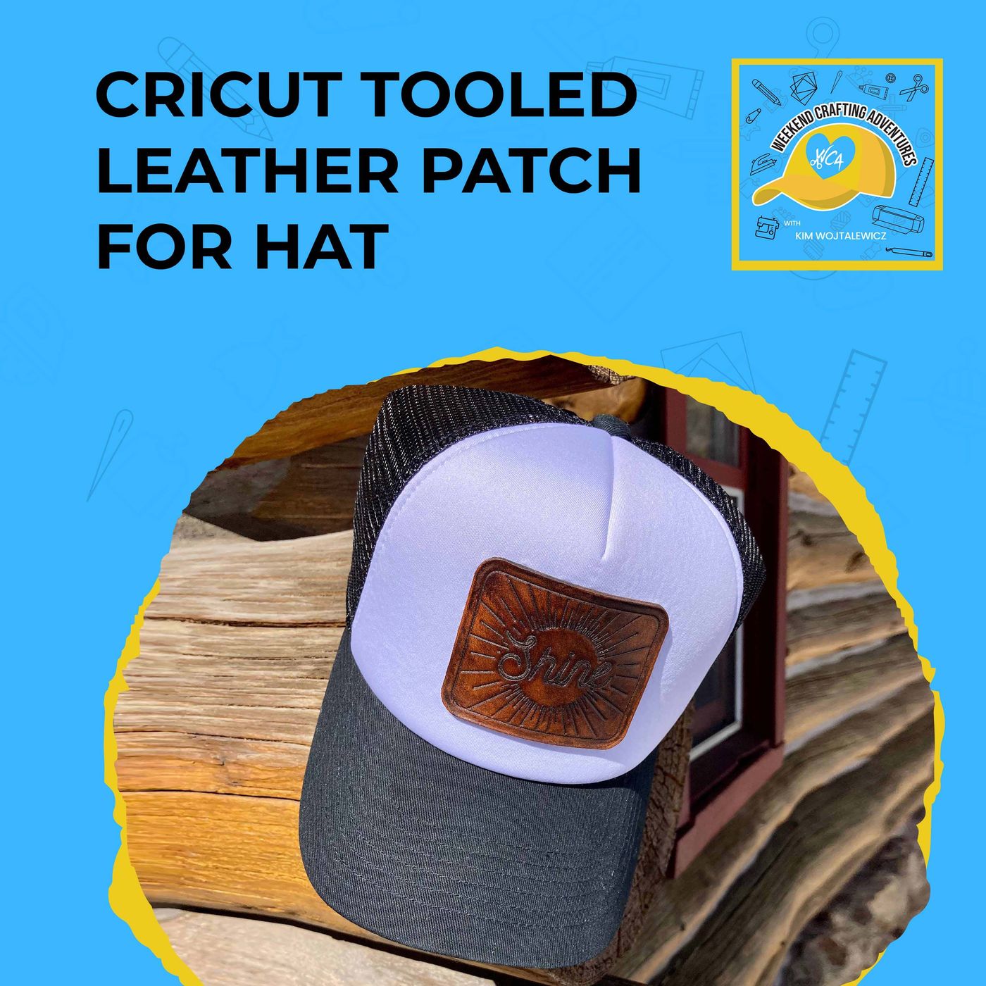Cricut Tooled Leather Patch For Hat