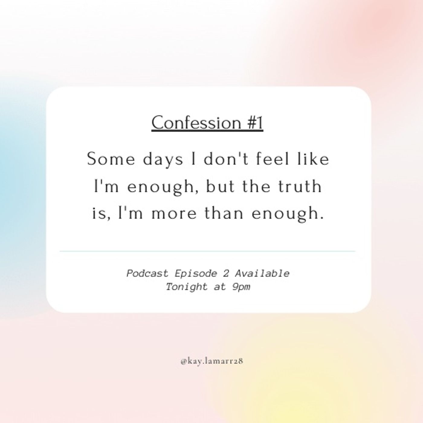 You Are More Than Enough You Are More Than Enough