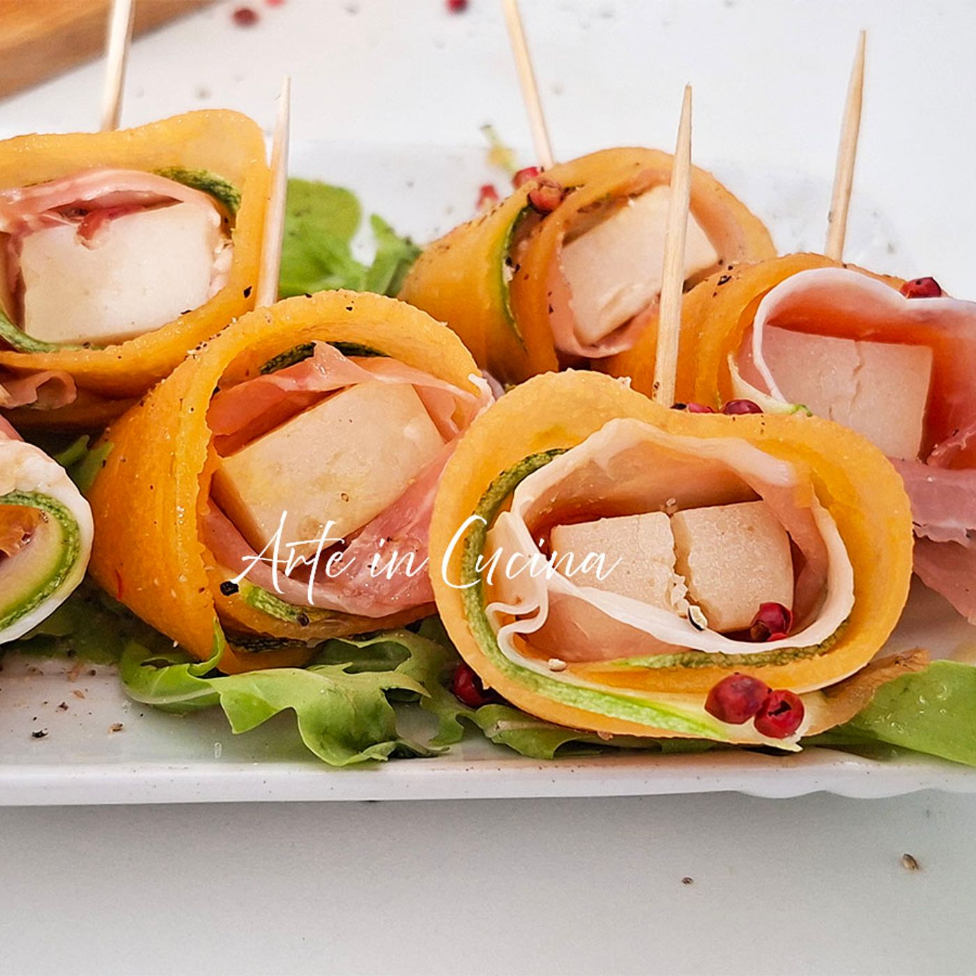 INVOLTINI di MELONE e ZUCCHINE: antipasto freddo e veloce in 5 minuti
