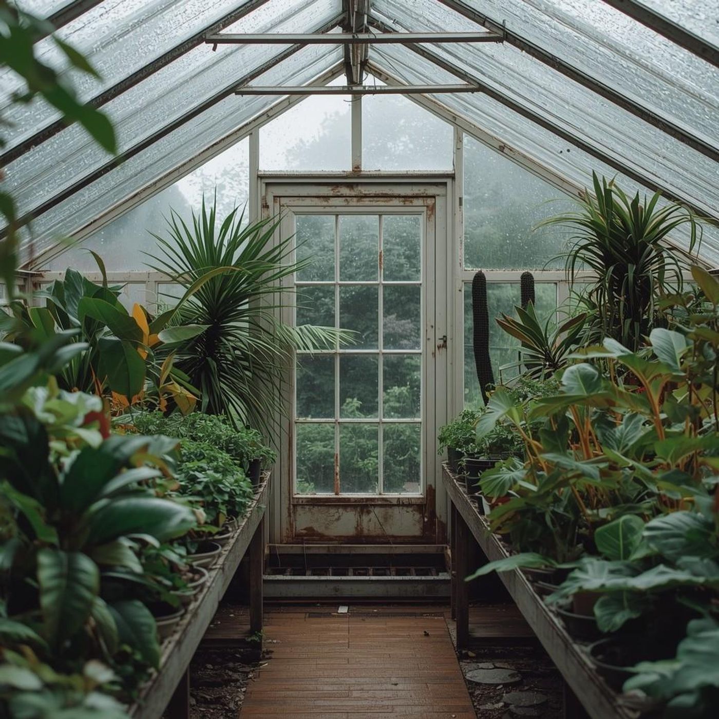 Greenhouse Rain - 10 Hours Sleep Sound