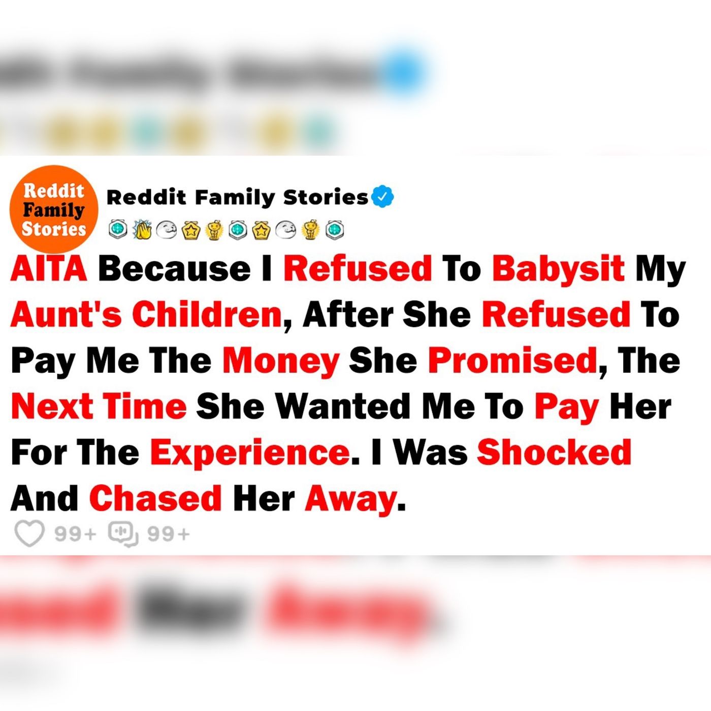 AITA Because I Refused To Babysit My Aunt s Children, After She Refused To... - Best Reddit Stories