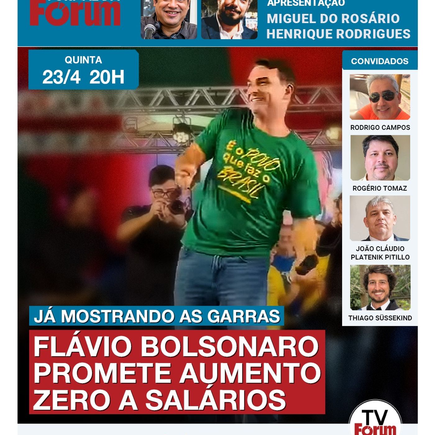 Flávio Bolsonaro dará reajustes só pela inflação a salários e despesas de saúde se vencer eleição episode artwork