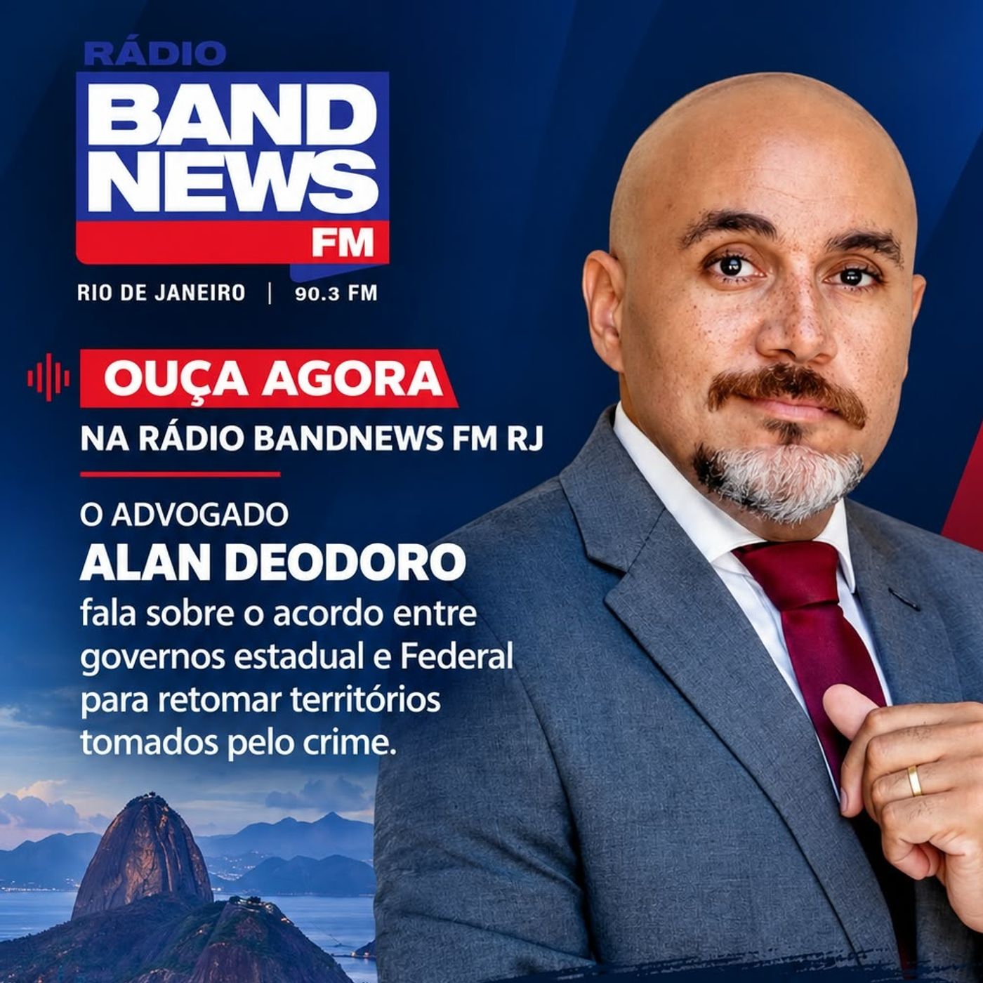 BANDNEWS FM RJ: ACORDO ENTRE UNIÃO E ESTADO PARA RETOMAR TERRITÓRIOS DOMINADOS PELO CRIME