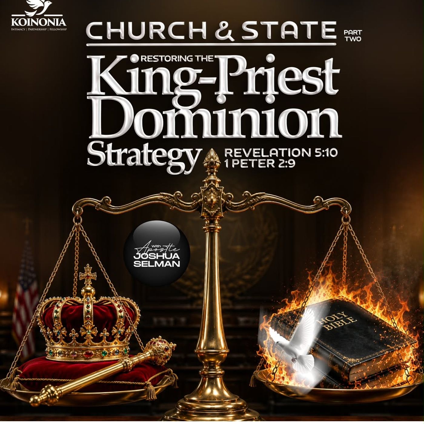 CHURCH AND STATE- PART TWO (RESTORING THE KING-PRIEST DOMINION STRATEGY) WITH APOSTLE JOSHUA SELMAN episode artwork