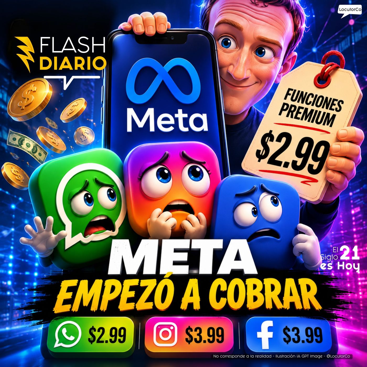 Meta empezó a cobrar