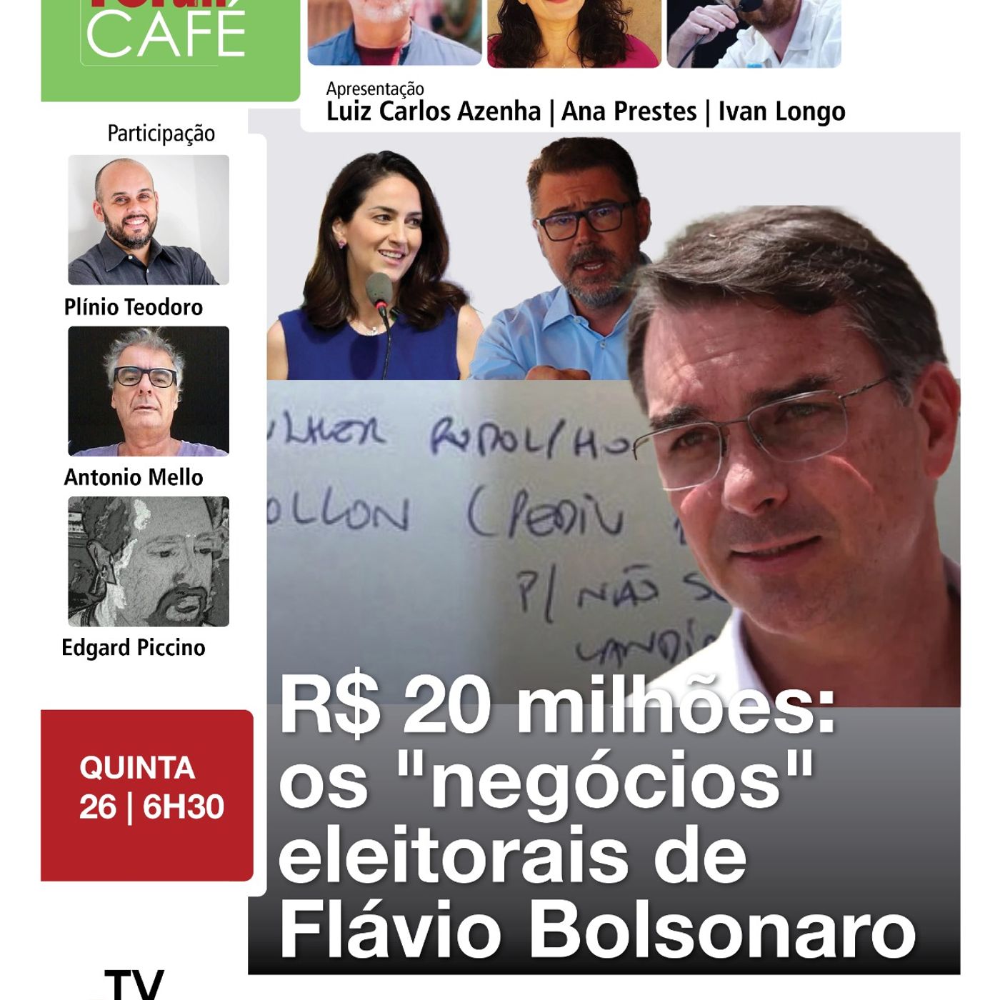 As anotações que Flávio Bolsonaro fez durante encontro com lideranças do PL | 26.02.26