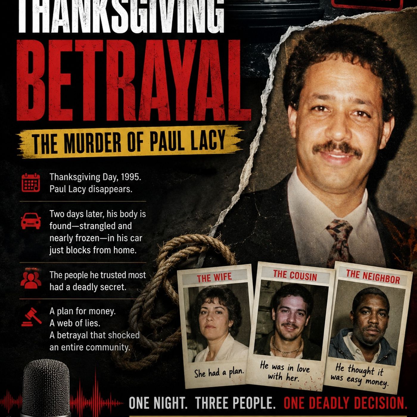 “The Thanksgiving Betrayal: The Murder of Paul Lacy” episode artwork