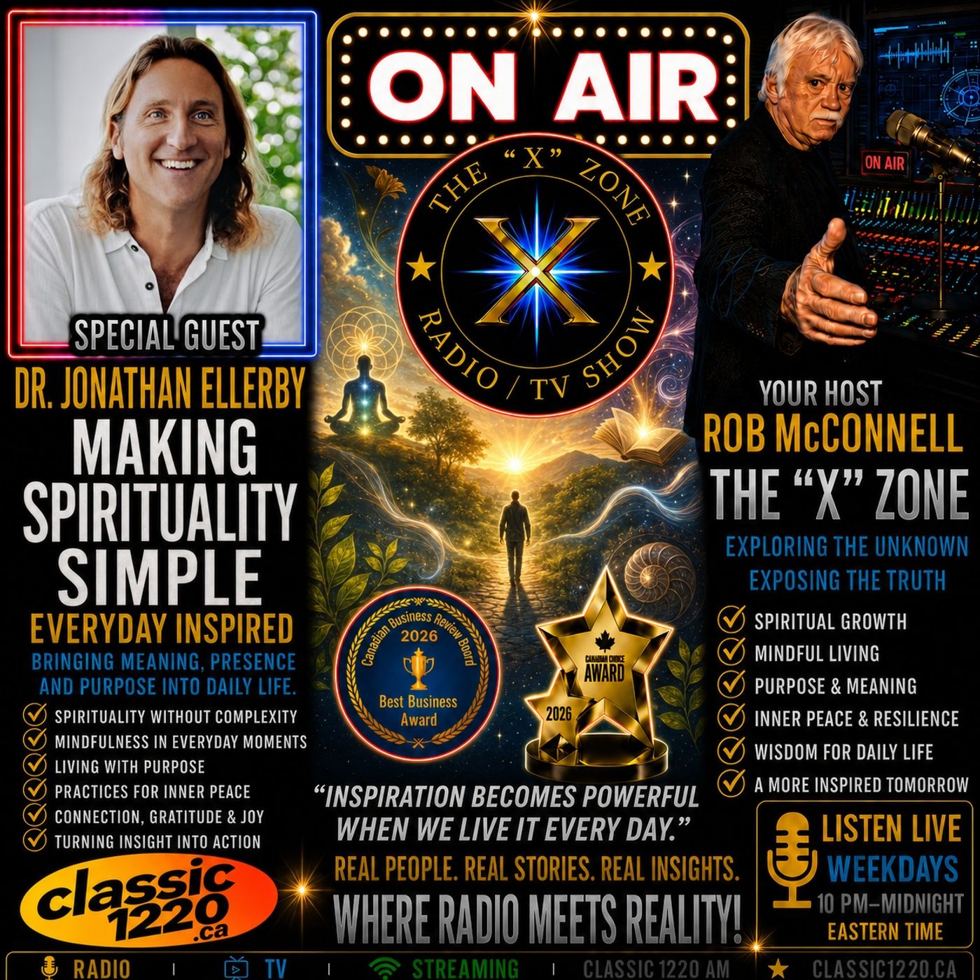 Rob McConnell Interviews - DR. JONATHAN ELLERBY - Making Spirituality Simple and Everyday Inspired episode artwork